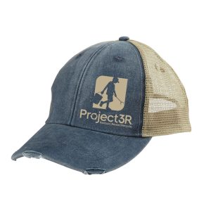 Project3R Midnight Blue ICON Distressed Trucker Hat