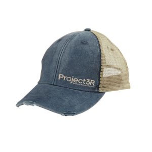 Project3R Midnight Blue Distressed Trucker Hat